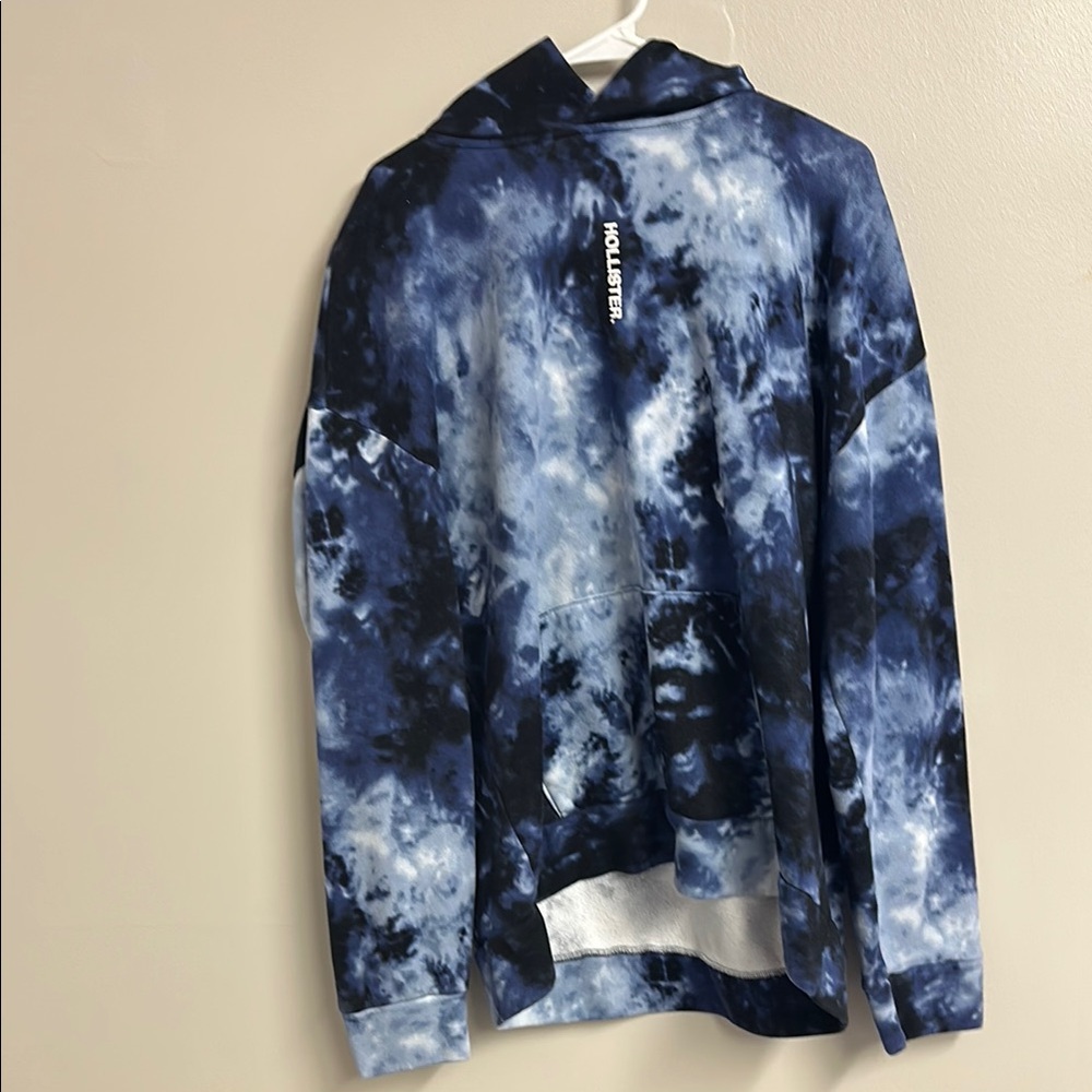 Hollister Blue Tie-Dye Hoodie